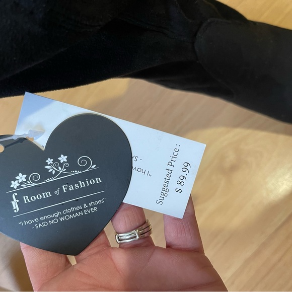 Room of Fashion, Chateau, Black Thigh High Boots Size 9 NWT - Picture 12 of 13